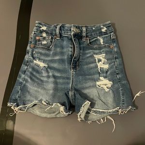 American Eagle Super Stretch Womens Size 00Curvy HI - Rise Shortie Used
